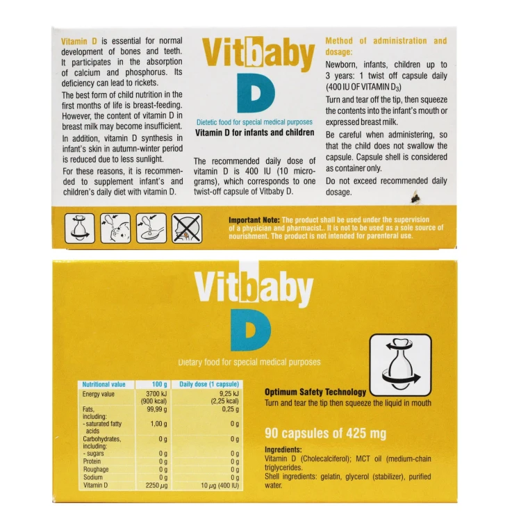 VITBABY D 90 CAPSULES